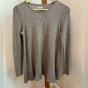 Kenar Medium Tan 100% Merino Wool Sweater Neutral Minimalist